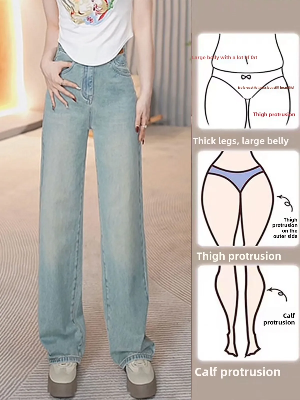 American Sle High Waist Wide Leg Jeans Women's Summer New Waed Denim Pants Slim Fit Long Trousers Cotton Polyester Blend
American Sle High Waist Wide Leg Jeans Women's Summer New Waed Denim Pants Slim Fit Long Trousers Cotton Polyester Blend