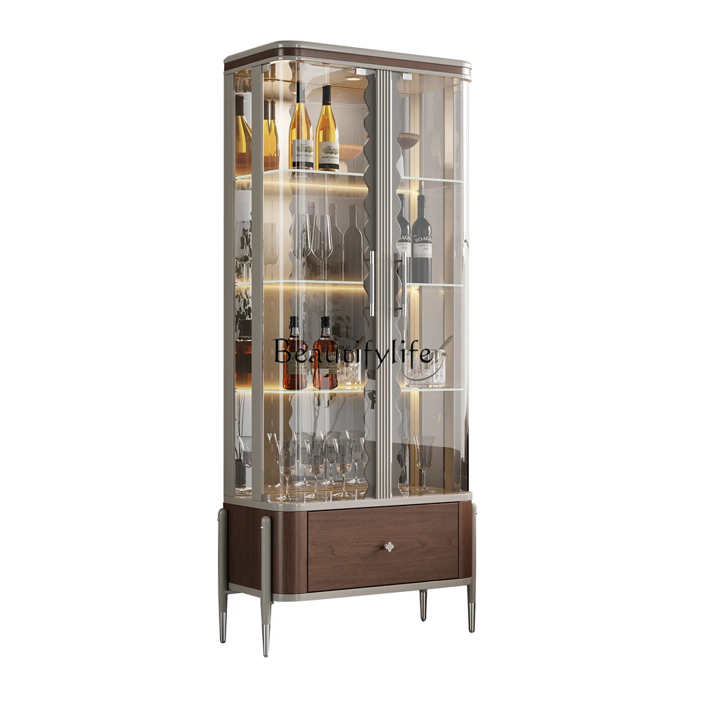 Wine Cabinet Living Room Wall-Mounted Double-Door Glass Cabinet Display Light Luxury Showcase
Wine Cabinet Living Room Wall-Mounted Double-Door Glass Cabinet Display Light Luxury Showcase