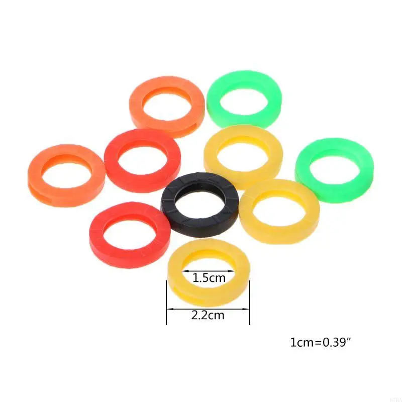 57BA for Key Caps Covers Tags Perfect Coding System Tag Your Keys Ring Round Flat Keys Colored for Key Identifier Coding Ring
57BA for Key Caps Covers Tags Perfect Coding System Tag Your Keys Ring Round Flat Keys Colored for Key Identifier Coding Ring