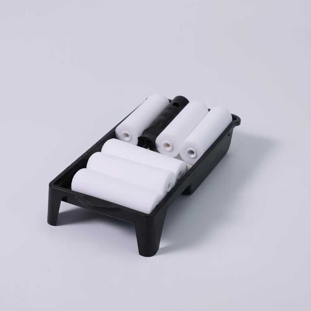 Paint Roller Set with 4 Inch Sponge Rollers 1 Handle 1 Paint Pan and 10 Refills for A3 Steel Container Projects
Paint Roller Set with 4 Inch Sponge Rollers 1 Handle 1 Paint Pan and 10 Refills for A3 Steel Container Projects