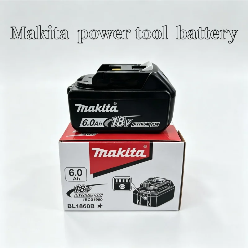 Оригинальный аккумулятор Makita 18V 6Ah, литий-ионный, перезаряжаемый, модель BL1860B, для электроинструментов Makita 18V, замена аккумулятора.
Оригинальный аккумулятор Makita 18V 6Ah, литий-ионный, перезаряжаемый, модель BL1860B, для электроинструментов Makita 18V, замена аккумулятора.