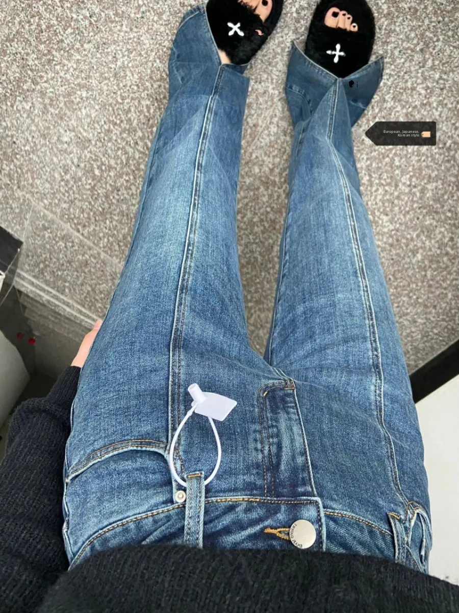 High Waist Straight Leg Denim Jeans Women's plus Size Summer New Vintage Loose Match All Wide Leg Floor-Length Pants
High Waist Straight Leg Denim Jeans Women's plus Size Summer New Vintage Loose Match All Wide Leg Floor-Length Pants