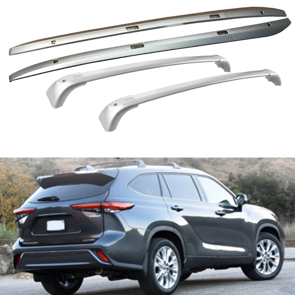 2PC Roof Rail + 2PC Cross Bars Fit for Toyota Highlander 2014-2019 Crossbar Lockable Carrier Aluminum Luggage Carrier
2PC Roof Rail + 2PC Cross Bars Fit for Toyota Highlander 2014-2019 Crossbar Lockable Carrier Aluminum Luggage Carrier