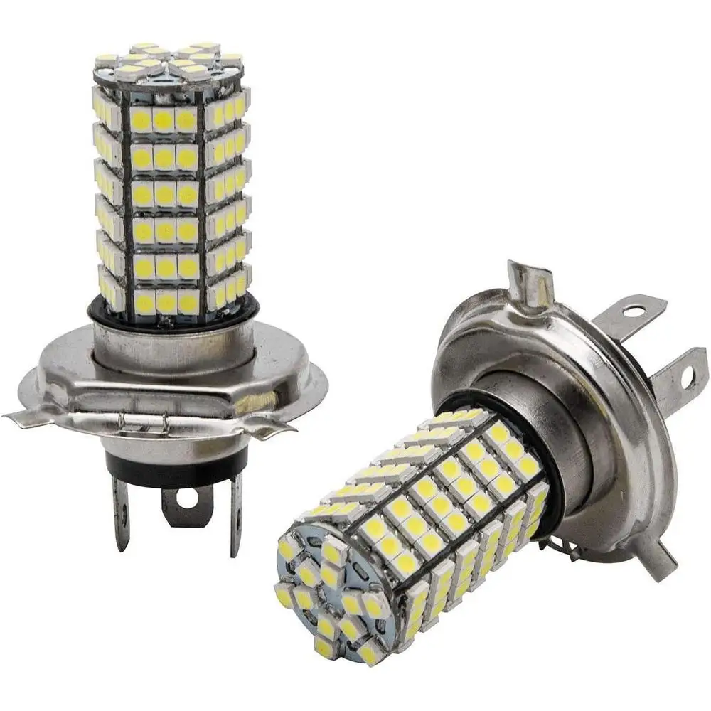 MASO H4 120LED Xenon White Fog Light Bulbs suitable for use as fog lights. 
MASO H4 120LED Xenon White Fog Light Bulbs suitable for use as fog lights.