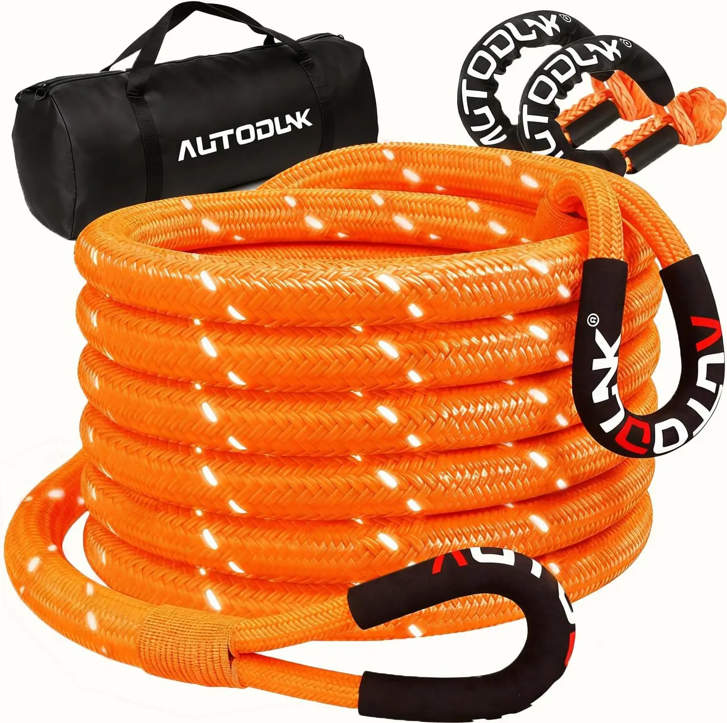 1-1/8" x 30' Kinetic Recovery Rope (48,600 lbs) with 2 Soft Shackles - Offroad Recovery Kit for Trucks, SUVs, ATVs, UTVs (Orange)
1-1/8" x 30' Kinetic Recovery Rope (48,600 lbs) with 2 Soft Shackles - Offroad Recovery Kit for Trucks, SUVs, ATVs, UTVs (Orange)
