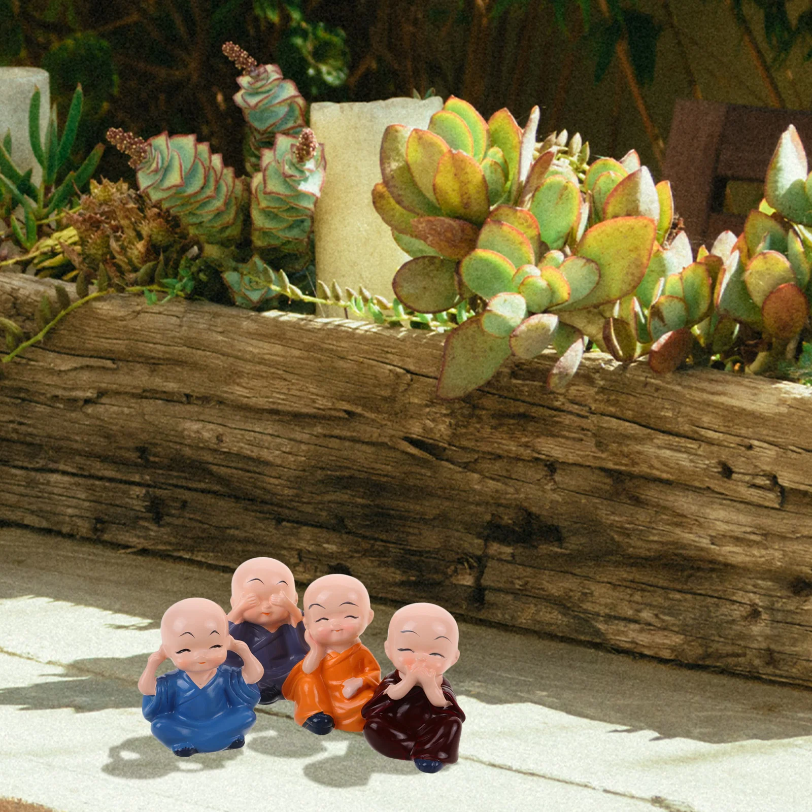 4pcs Lifelike Mini Monk Figurines Adorable Desktop Ornament Small Statue For Home Decor Microlandscape Design Gift Souvenir
4pcs Lifelike Mini Monk Figurines Adorable Desktop Ornament Small Statue For Home Decor Microlandscape Design Gift Souvenir