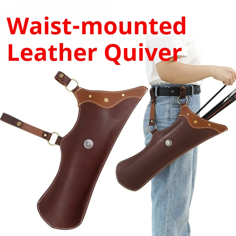 Hanged Arrow Archery Quivers Portable Convenient Genuine Leather Hip Quiver Professional Storage Field Quiver Hunting Equipment
Hanged Arrow Archery Quivers Portable Convenient Genuine Leather Hip Quiver Professional Storage Field Quiver Hunting Equipment