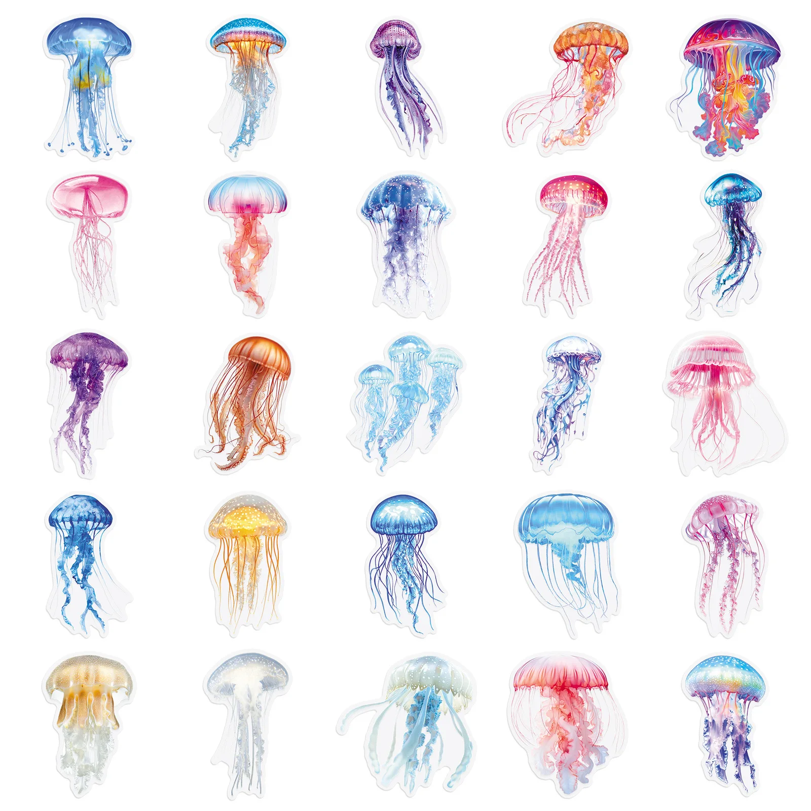 50PCS Transparent Jellyfish Sticker PET Material Marine Animal Decorative Luggage Guitar Headphones Waterproof Stickers Kids Toy
50PCS Transparent Jellyfish Sticker PET Material Marine Animal Decorative Luggage Guitar Headphones Waterproof Stickers Kids Toy
