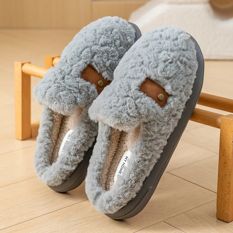 New Arrival Winter Cotton Slippers for Women And Men Thick Soled Warm Home Shoes Fashion Comfortable Couple Slippers 2025
New Arrival Winter Cotton Slippers for Women And Men Thick Soled Warm Home Shoes Fashion Comfortable Couple Slippers 2025