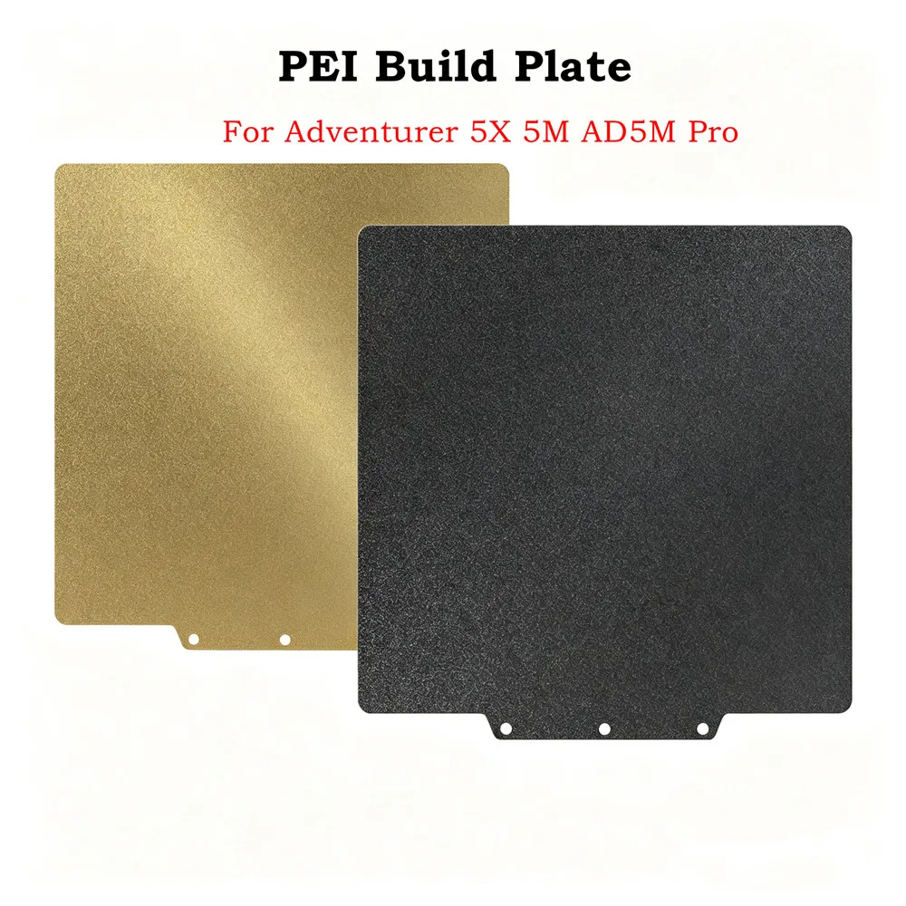 PEI Build Plate 235x235mm for Flashforge AD5X and AD5M Series Double Sided Textured PEI Sheet Flexible Spring Steel Print Bed
PEI Build Plate 235x235mm for Flashforge AD5X and AD5M Series Double Sided Textured PEI Sheet Flexible Spring Steel Print Bed