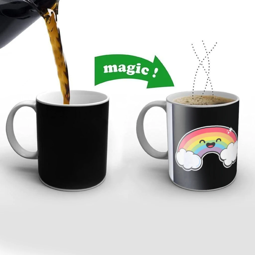 Kawaii Rainbow Creativity Change Color Chang mug Ceramic mug Hot Coffee Cup Breakfast Cup Mug Friend Gift
Kawaii Rainbow Creativity Change Color Chang mug Ceramic mug Hot Coffee Cup Breakfast Cup Mug Friend Gift