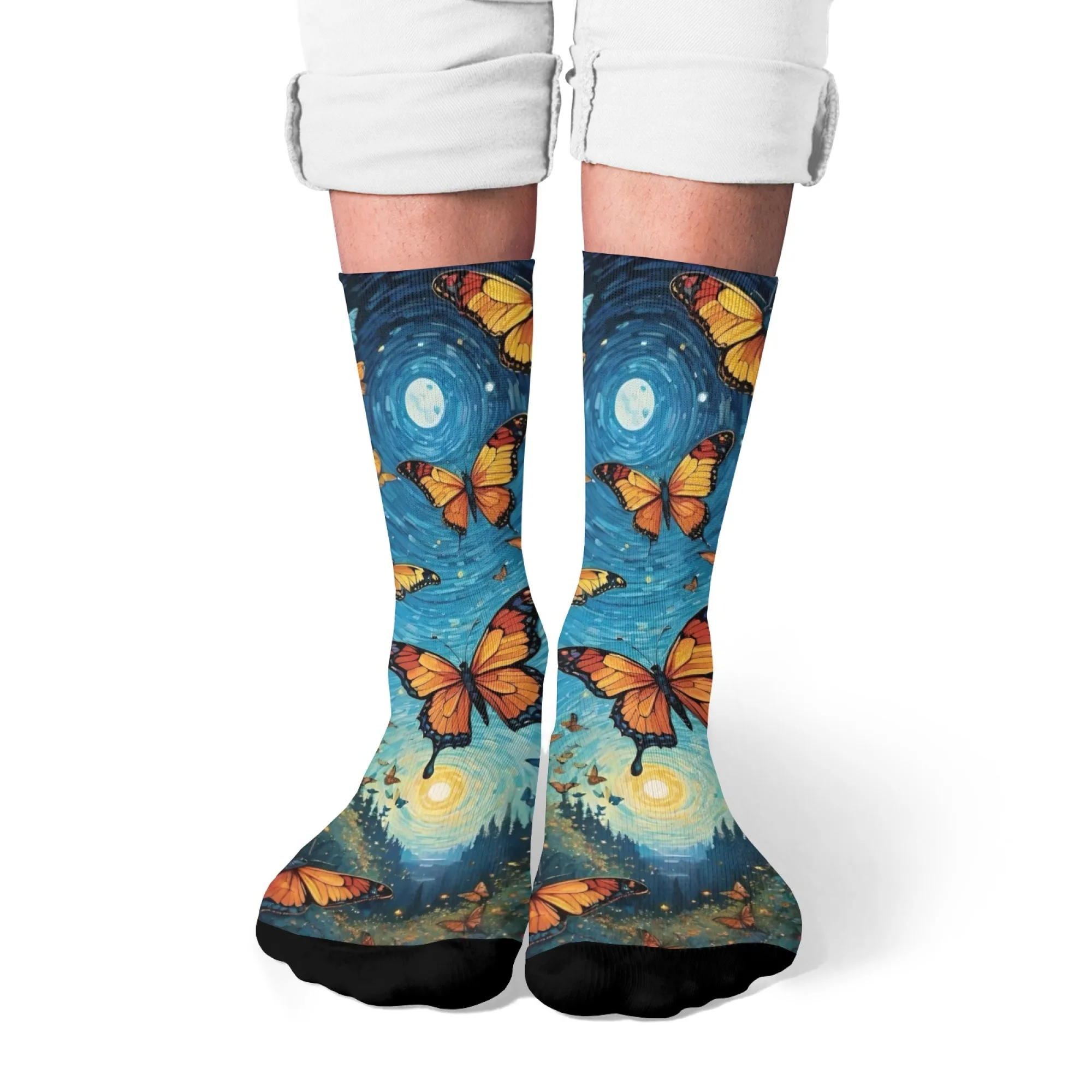 Van Gogh style spinning butterfly socks comfortable breathable non-slip socks novelty Harajuku retro crew socks party fun gift
Van Gogh style spinning butterfly socks comfortable breathable non-slip socks novelty Harajuku retro crew socks party fun gift