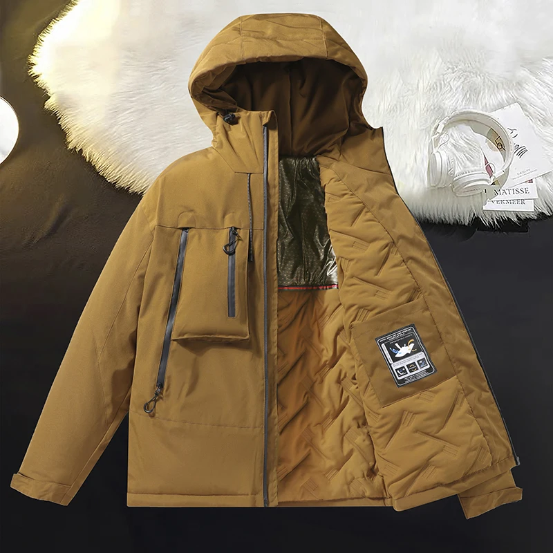 Men padded Clothing Autumn Winter New Solid Color Waterproof Graphene Heating Warm Outdoor Travel Hooded Windbreaker Men Jacket
Men padded Clothing Autumn Winter New Solid Color Waterproof Graphene Heating Warm Outdoor Travel Hooded Windbreaker Men Jacket