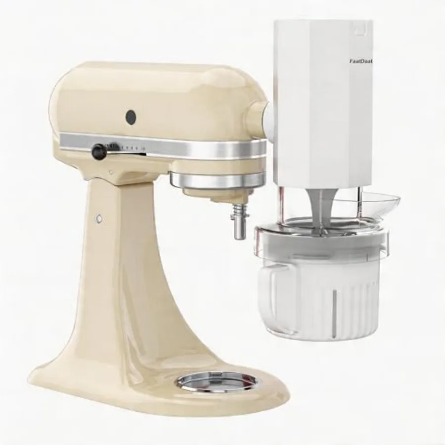 Shaved Ice and 2 Ice Cream Maker Attachments for KitchenAid Stand Mixer Dual Attachment Set Creates Snow-Style Shave Ice and Ho
Shaved Ice and 2 Ice Cream Maker Attachments for KitchenAid Stand Mixer Dual Attachment Set Creates Snow-Style Shave Ice and Ho