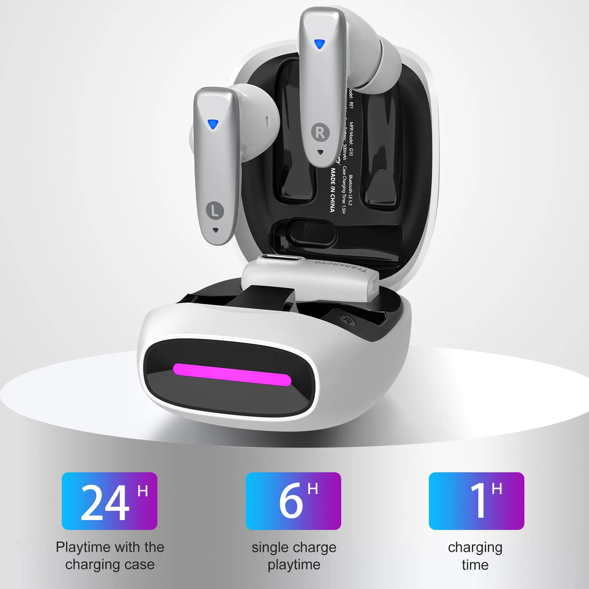 TRANSNOVO VR Wireless Gaming Earbuds 30ms Low Latency 2.4GHz Wireless Bluetooth Earphone Compatible with Meta Quest 3S/3&2 PS5&4
TRANSNOVO VR Wireless Gaming Earbuds 30ms Low Latency 2.4GHz Wireless Bluetooth Earphone Compatible with Meta Quest 3S/3&2 PS5&4