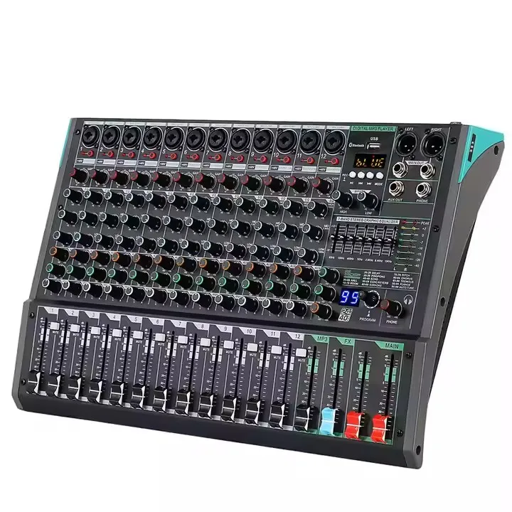 YYHC- Built-in 99 Reverb Effect Digital 12 Channel Professional Audio Mixer for Music DJ Audio Console
YYHC- Built-in 99 Reverb Effect Digital 12 Channel Professional Audio Mixer for Music DJ Audio Console