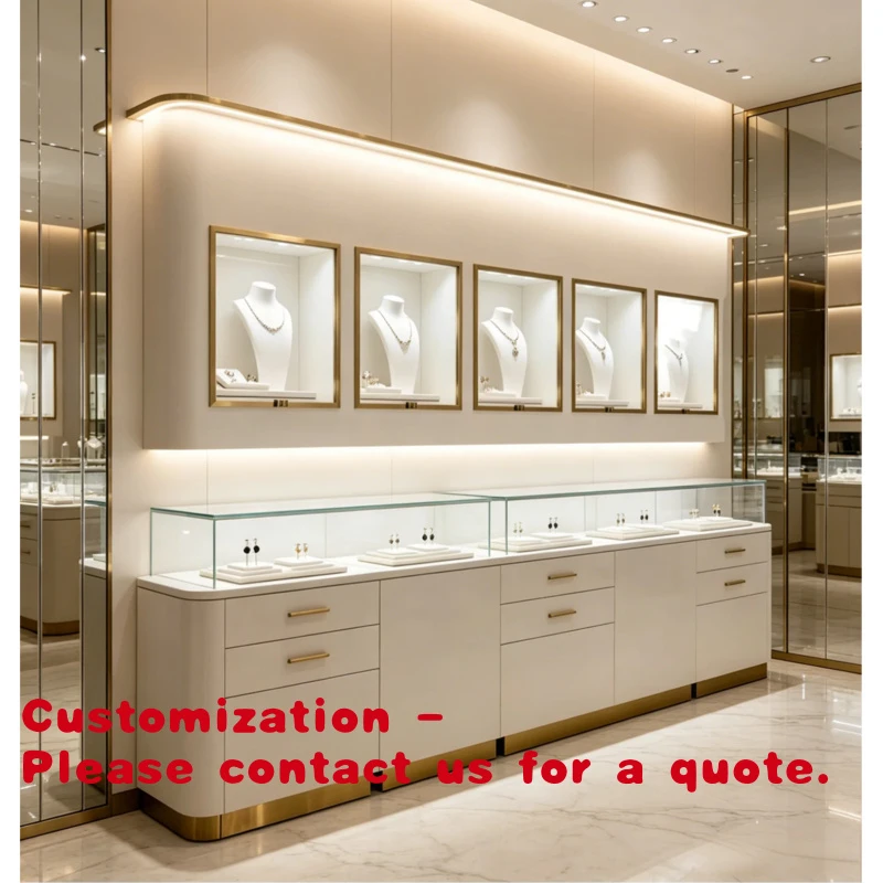custom.Luxury Modern Tempered Glass Jewelry Display Cabinet LED Lighting Waterproof Heavy-Duty Customizable Easy Cl
custom.Luxury Modern Tempered Glass Jewelry Display Cabinet LED Lighting Waterproof Heavy-Duty Customizable Easy Cl