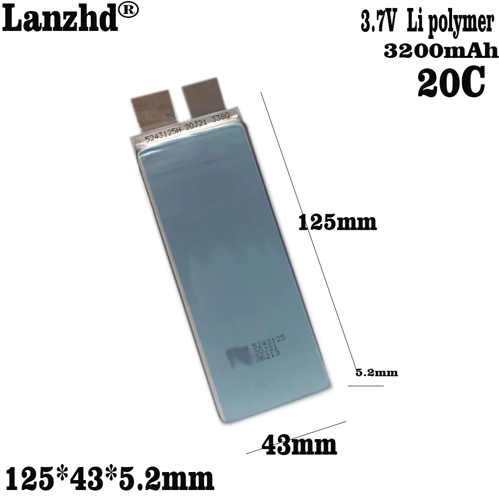 1-12pcs New 3.85V Max 4.4V 3200mAh DIY Replacement 20C Flight Battery Cell For Car igniter, spot welder, welding machine Drone
1-12pcs New 3.85V Max 4.4V 3200mAh DIY Replacement 20C Flight Battery Cell For Car igniter, spot welder, welding machine Drone