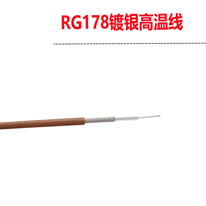RG178 Cable RF Cable RG178 SFF-50-1 Coaxial Cable High Temperature Single Shielded Silver Plated 50 Ohm
RG178 Cable RF Cable RG178 SFF-50-1 Coaxial Cable High Temperature Single Shielded Silver Plated 50 Ohm
