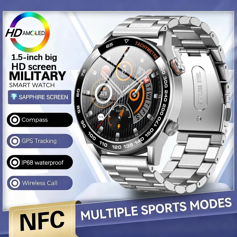 From DAORKOW 2025 GPS outdoor sports smart Watch Men 1.5" AMOLED Bluetooth Call NFC Health Monitor Waterproof Sport Smart Watch
From DAORKOW 2025 GPS outdoor sports smart Watch Men 1.5" AMOLED Bluetooth Call NFC Health Monitor Waterproof Sport Smart Watch