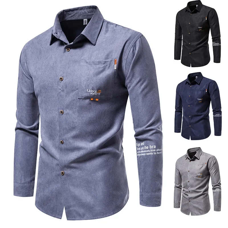 2023 New Men's Long Sleeve Shirt Men's Corduroy Long Sleeve Shirt Large Slim Fit Casual Coat
2023 New Men's Long Sleeve Shirt Men's Corduroy Long Sleeve Shirt Large Slim Fit Casual Coat
