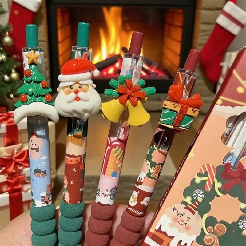 4pcs Cute Christmas Neutral Pen Student Do Homework Pen Black Pen Core Smooth Writing School Supplies Christmas Gift
4pcs Cute Christmas Neutral Pen Student Do Homework Pen Black Pen Core Smooth Writing School Supplies Christmas Gift