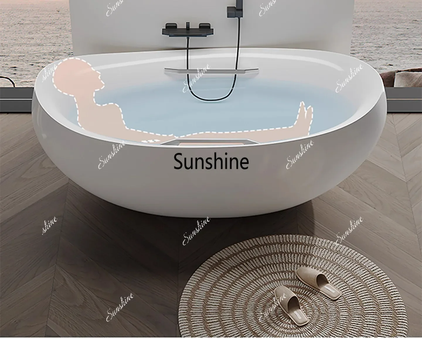 Small apartment bathtub independent household acrylic simple deep bubble
Small apartment bathtub independent household acrylic simple deep bubble