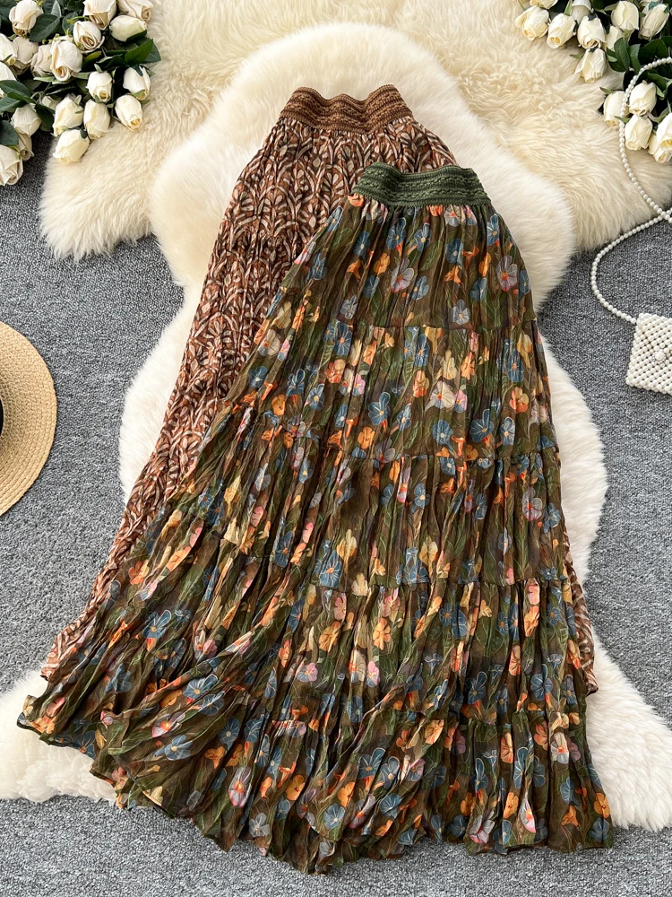 Кружевная эластичная талия с цветочной вышивкой в стиле ретро, драпированная юбка f, женская юбка-миди с высокой талией Ci Commute, подставка-трапеция S...
Кружевная эластичная талия с цветочной вышивкой в стиле ретро, драпированная юбка f, женская юбка-миди с высокой талией Ci Commute, подставка-трапеция S...