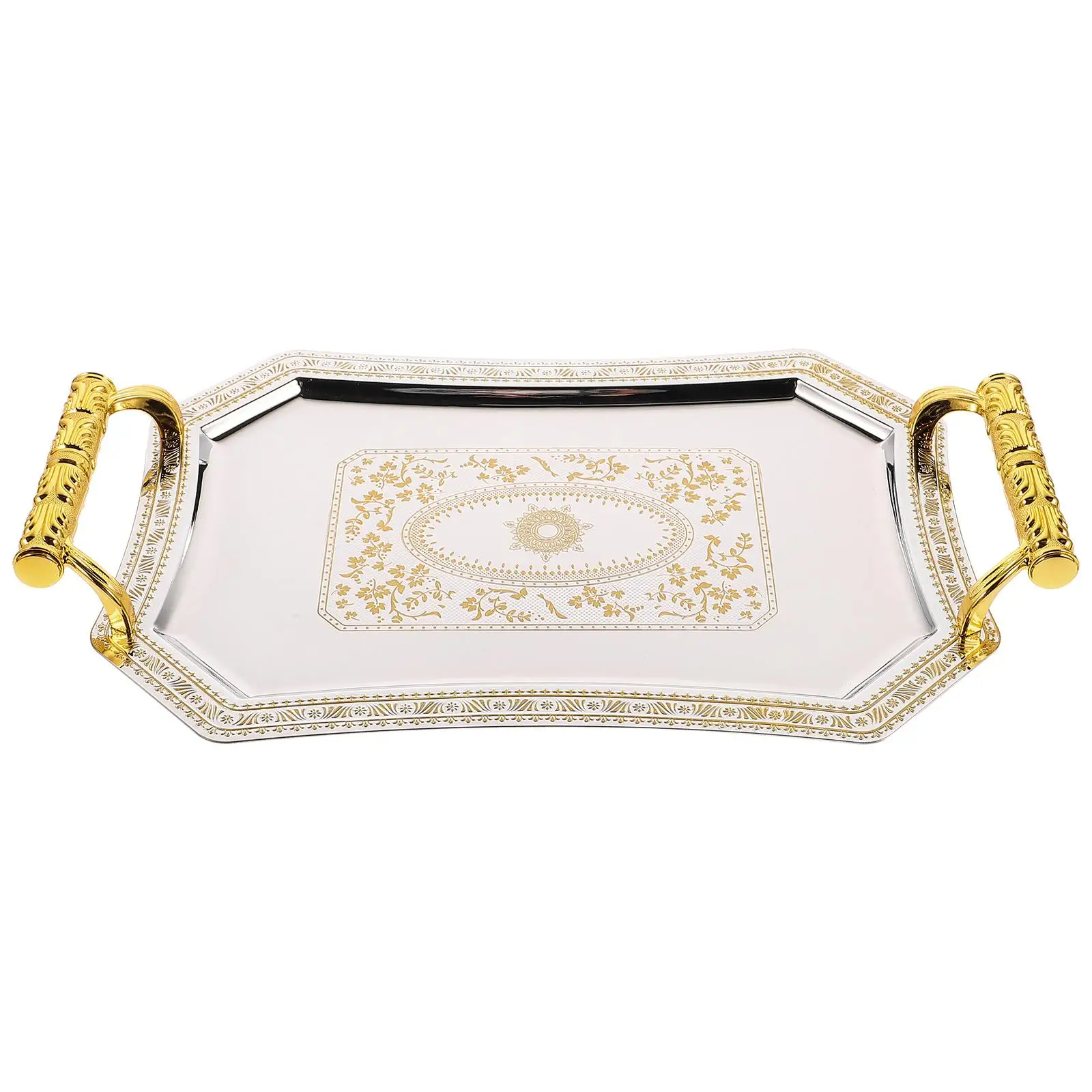 Carved Fruit Tray Stainless Steel Sweets Plate Snack Candy Decorative Platter Dessert Serving Tray Household Large Capacity Dry
Carved Fruit Tray Stainless Steel Sweets Plate Snack Candy Decorative Platter Dessert Serving Tray Household Large Capacity Dry