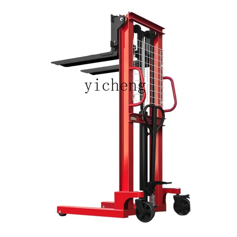 AA Manual Forklift Hydraulic Lift Stacker Forklift Small Hand Push Trailer
AA Manual Forklift Hydraulic Lift Stacker Forklift Small Hand Push Trailer