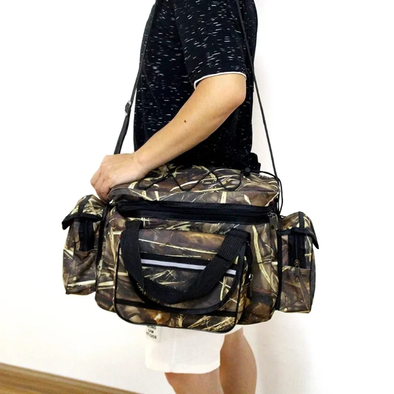 50*30*25cm Waterproof Fishing Bag Nylon Large Capacity Multi-Purpose Fishing Tackle Bag Two-Layer Outdoor Shoulder Bags
50*30*25cm Waterproof Fishing Bag Nylon Large Capacity Multi-Purpose Fishing Tackle Bag Two-Layer Outdoor Shoulder Bags