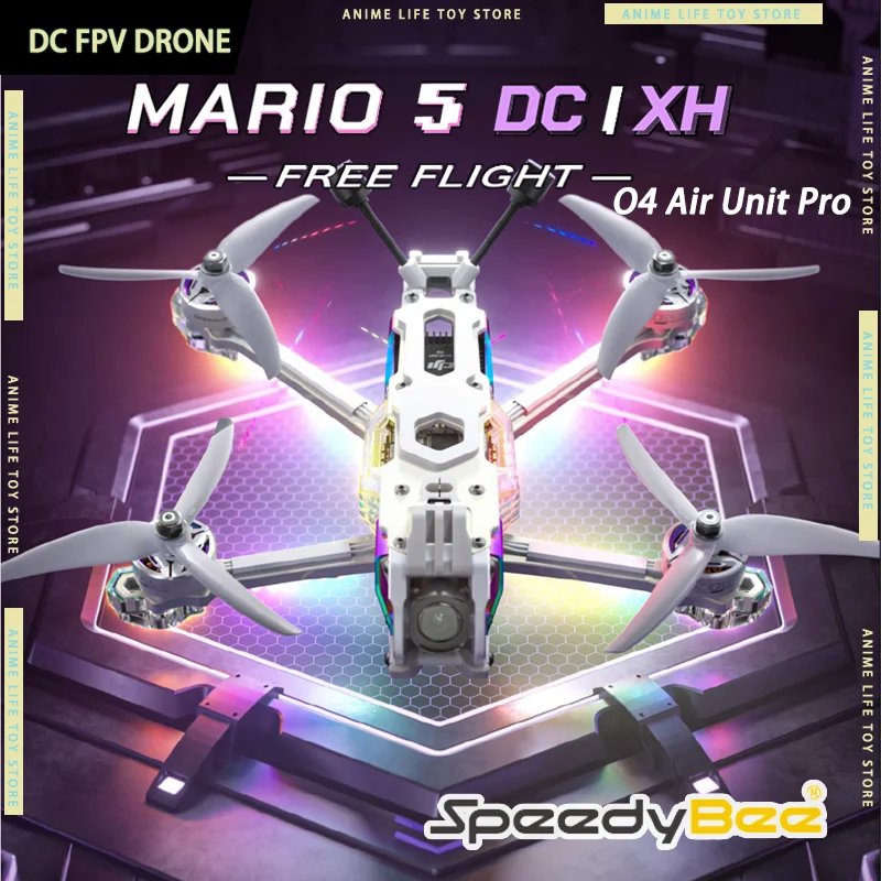 Mario5 SpeedyBee DC Professional FPV Drone PNP 5-Inch Power Kit With Wide O4 Air Unit Pro Angle Lens 4K Camera DIY FPV Boy Gifts
Mario5 SpeedyBee DC Professional FPV Drone PNP 5-Inch Power Kit With Wide O4 Air Unit Pro Angle Lens 4K Camera DIY FPV Boy Gifts