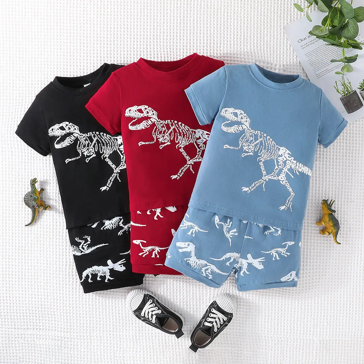 Kids Baby Boys Clothes Sets Summer Dinosaur Pattern Cotton Short-Sleeve Tops+Pants 2 PCS Children Clothes T-Shirt+Shorts Suits
Kids Baby Boys Clothes Sets Summer Dinosaur Pattern Cotton Short-Sleeve Tops+Pants 2 PCS Children Clothes T-Shirt+Shorts Suits