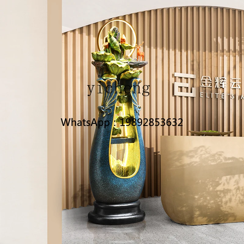Living Room Artificial Mountain Water Fountain Landscape Circulating Water Hyacinth Floor Ornament Feng Shui Wheel Decoration
Living Room Artificial Mountain Water Fountain Landscape Circulating Water Hyacinth Floor Ornament Feng Shui Wheel Decoration