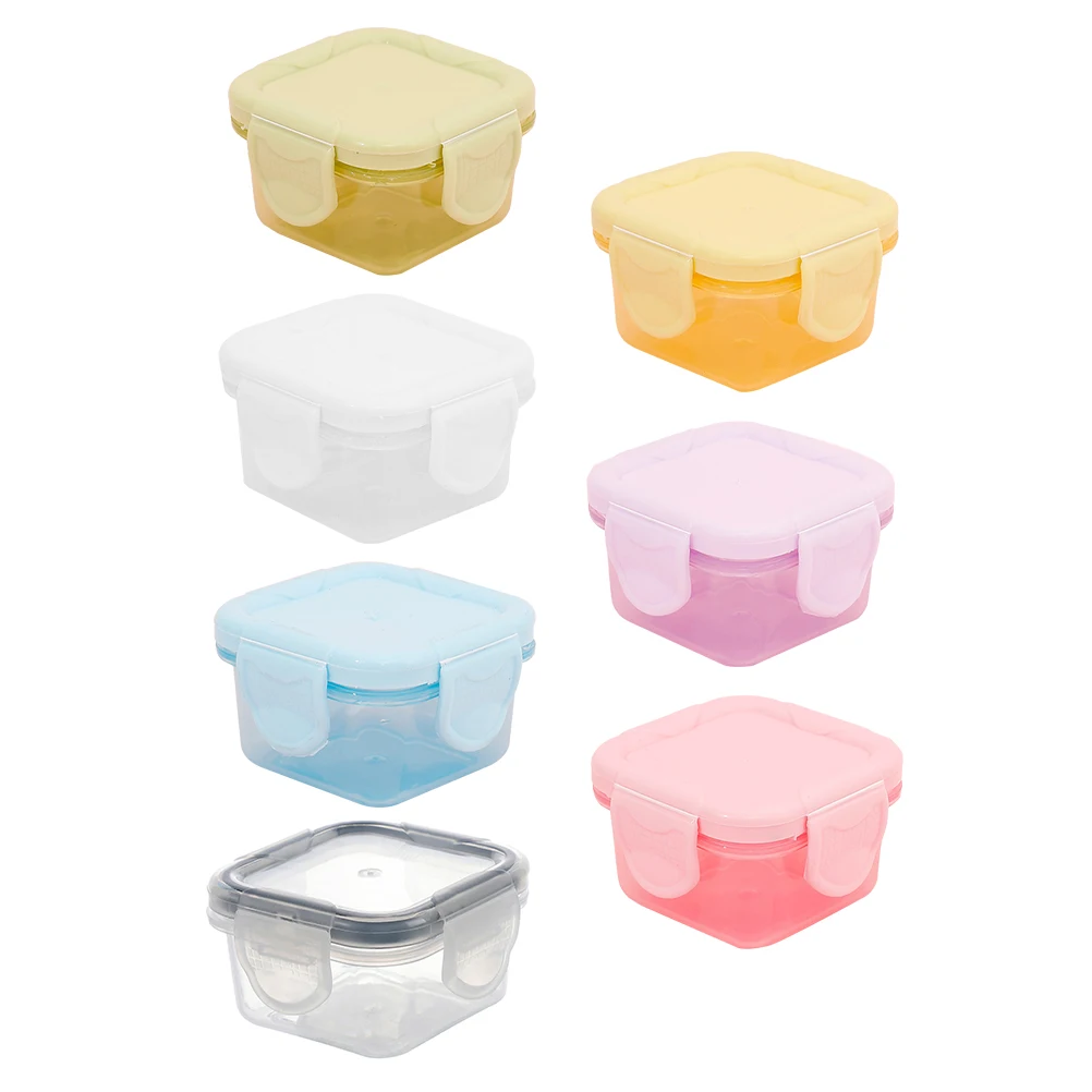 7Pcs Mini Food Container Household Sauce Container Microwaveable PP Material Compact Storage Box For Vegetable Fruit Sauces
7Pcs Mini Food Container Household Sauce Container Microwaveable PP Material Compact Storage Box For Vegetable Fruit Sauces