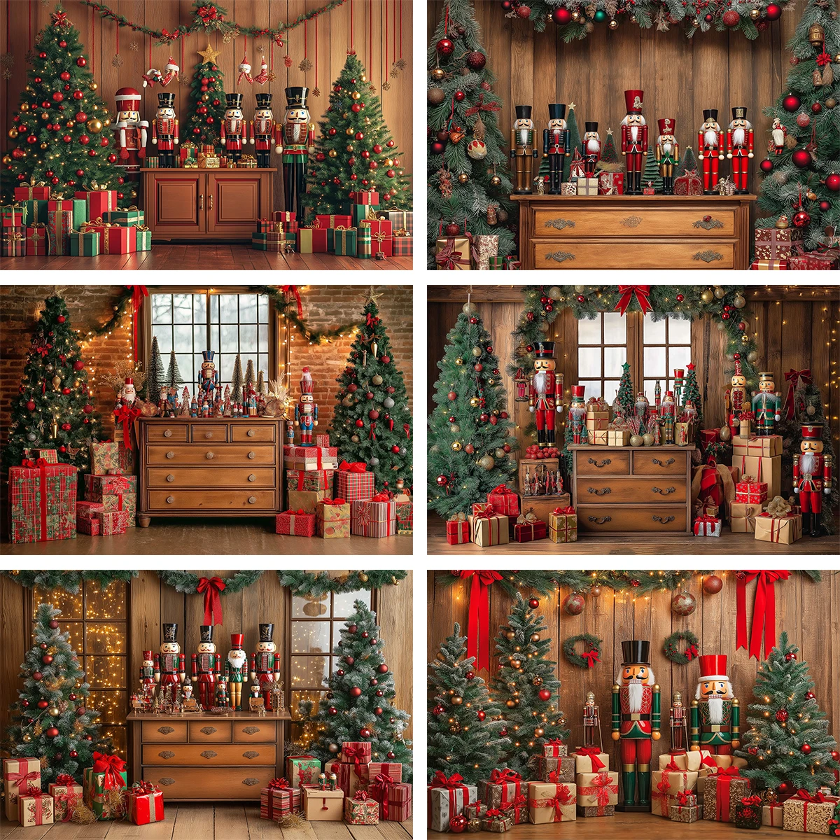 Christmas Photography Backdrop Wooden Toy Soldiers Background Xmas Tree Gift Decor Adult Kids Portrait Photo Banner Studio Props
Christmas Photography Backdrop Wooden Toy Soldiers Background Xmas Tree Gift Decor Adult Kids Portrait Photo Banner Studio Props