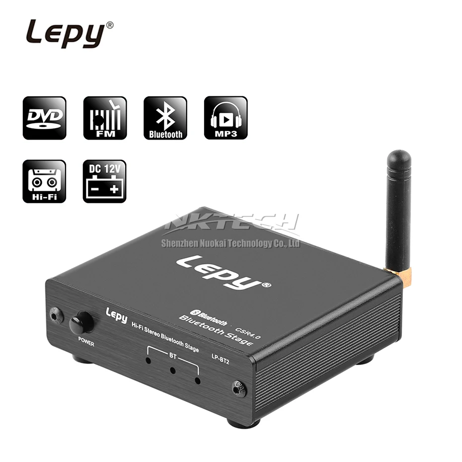 LP-BT2 Lepy Hi-Fi Stereo Bluetooth Stage Decoder Receiver Matching Audio and Digital Stereophonic Convert FM DVD MP3 CSR4.0
LP-BT2 Lepy Hi-Fi Stereo Bluetooth Stage Decoder Receiver Matching Audio and Digital Stereophonic Convert FM DVD MP3 CSR4.0