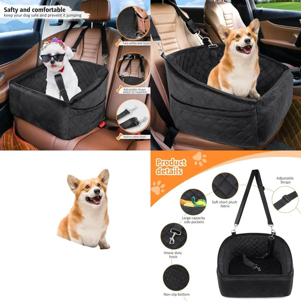 Портативное моющееся сиденье-бустер для собак с местом для хранения для маленьких и средних собак до 30 фунтов, дорожная кровать и ремень безопасности (черный)
Портативное моющееся сиденье-бустер для собак с местом для хранения для маленьких и средних собак до 30 фунтов, дорожная кровать и ремень безопасности (черный)