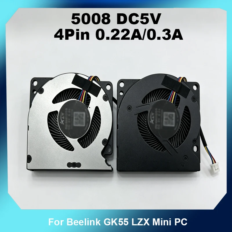 5008 DC5V 4Pin Blower Cooling Fan 50x50x8mm 0.22A/0.3A Optional For Beelink GK55 LZX Mini PC Replacement Cooler
5008 DC5V 4Pin Blower Cooling Fan 50x50x8mm 0.22A/0.3A Optional For Beelink GK55 LZX Mini PC Replacement Cooler