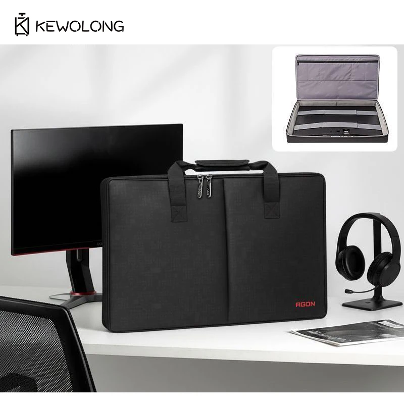 24/27 Inch Monitor Carrying Bag, Waterproof Dustproof Polyester Computer Screen Case with Handle, Abrasion Resistant
24/27 Inch Monitor Carrying Bag, Waterproof Dustproof Polyester Computer Screen Case with Handle, Abrasion Resistant