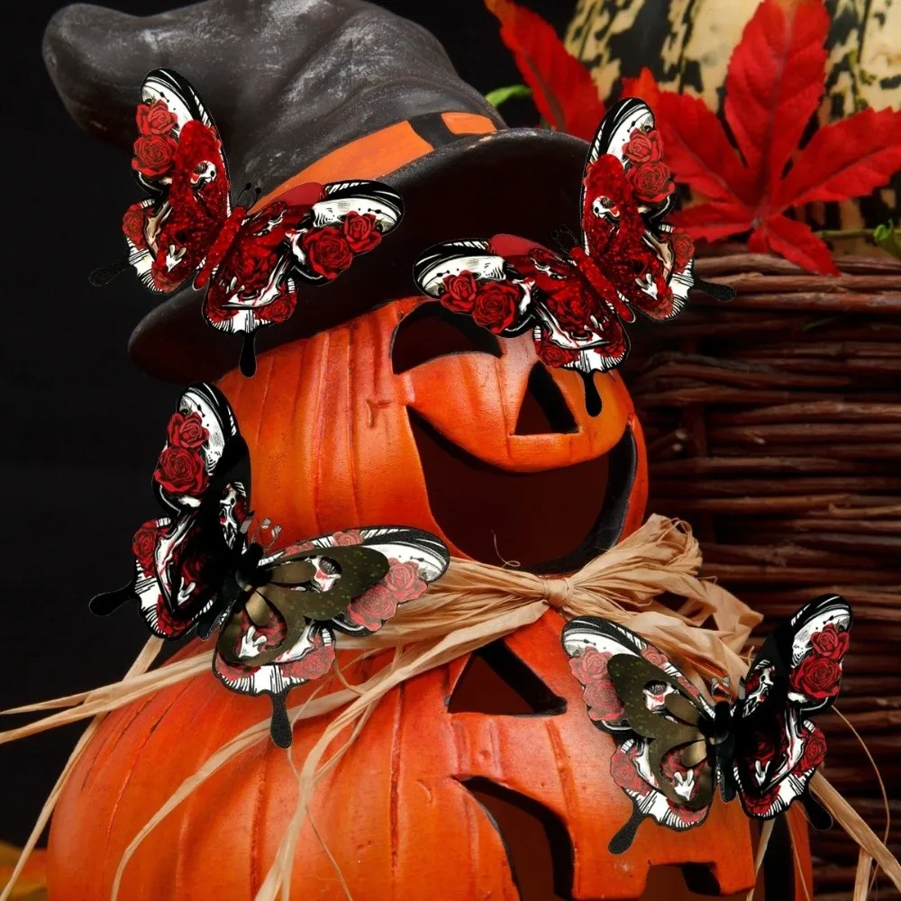 Double Layer Halloween Wall Stickers PVC Hollow Out Butterfly Skull Stickers DIY Red 3D Butterfly Wallpaper Decal
Double Layer Halloween Wall Stickers PVC Hollow Out Butterfly Skull Stickers DIY Red 3D Butterfly Wallpaper Decal