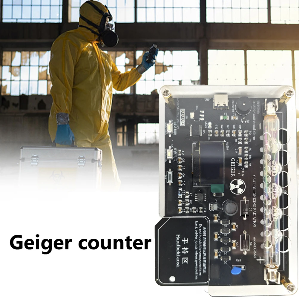 Geiger Counter Assembled Module DIY Geiger Counter Kit Gamma Beta X Ray Lodine 131 Radiation Tester Geiger Counter Kits Modules