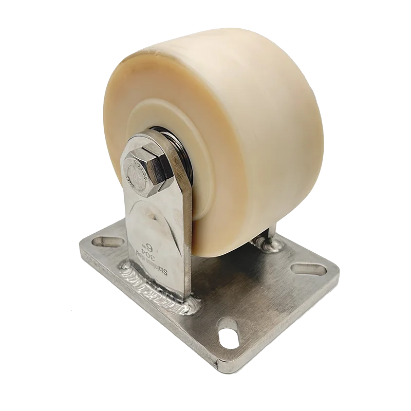 New Product 6 Inch 150mm Fixed Nylon Stainless Steel Castor Wheel 2000kg Trolley Cart Container Heavy Duty Caster
New Product 6 Inch 150mm Fixed Nylon Stainless Steel Castor Wheel 2000kg Trolley Cart Container Heavy Duty Caster