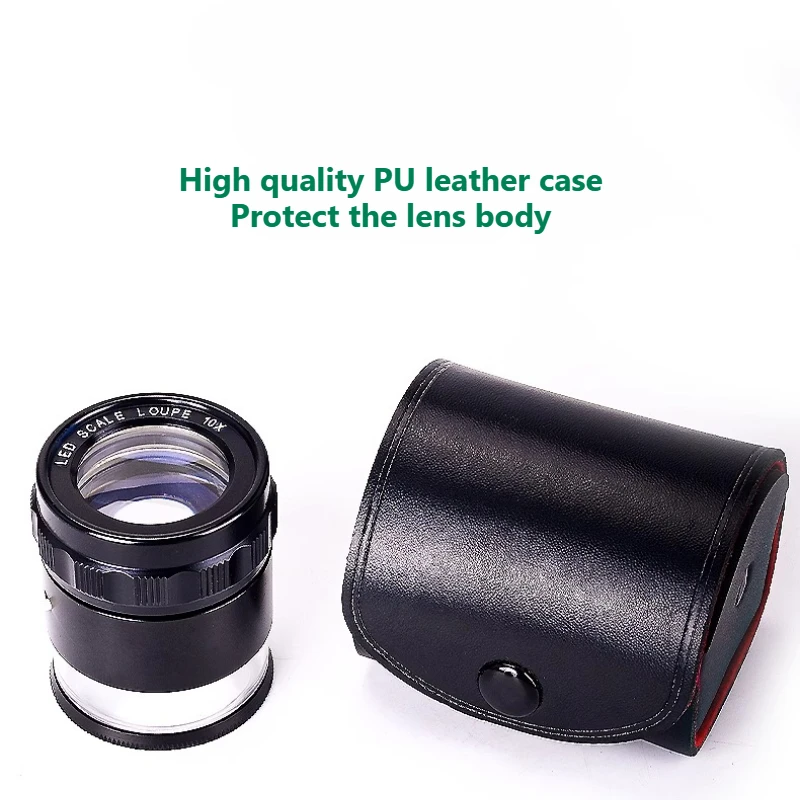 10X HD Rechargeable Handheld Microscope Magnifying Glass with LED Light, Precision Scale Reticle, Fabric Color Inspection Tool
10X HD Rechargeable Handheld Microscope Magnifying Glass with LED Light, Precision Scale Reticle, Fabric Color Inspection Tool