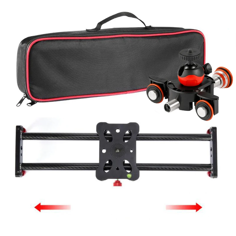 40CM Carbon Fiber DSLR Camera Slider Shooting Stabilizer Rail with Remote Control Motor Dolly Truck Car for Photography
40CM Carbon Fiber DSLR Camera Slider Shooting Stabilizer Rail with Remote Control Motor Dolly Truck Car for Photography