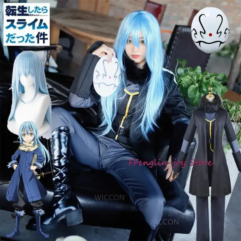 Rimuru Tempest Cosplay Anime That Time I Got Reincarnated as a Slime Costume Halloween Uniform Trench Wig Mask Set
Rimuru Tempest Cosplay Anime That Time I Got Reincarnated as a Slime Costume Halloween Uniform Trench Wig Mask Set