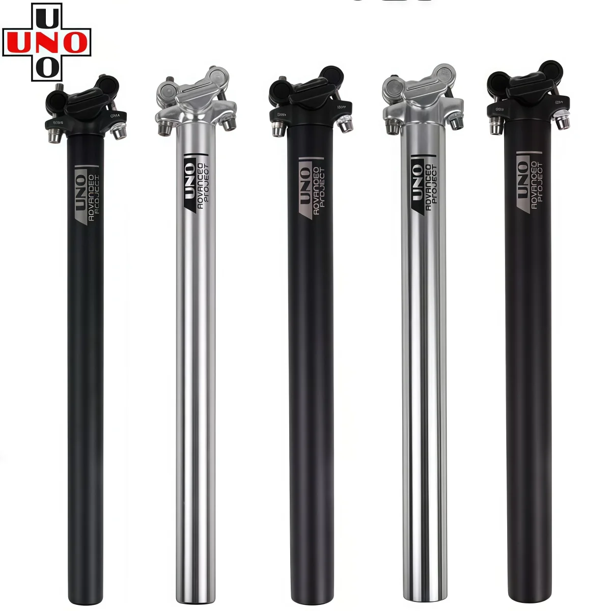 UNO SP-368 Bike Seatpost – 27.2/30.9/31.6mm x 350mm 6061-T6 Aluminum Alloy Compatible With 5mm Steel & 7mm Carbon Rails
UNO SP-368 Bike Seatpost – 27.2/30.9/31.6mm x 350mm 6061-T6 Aluminum Alloy Compatible With 5mm Steel & 7mm Carbon Rails