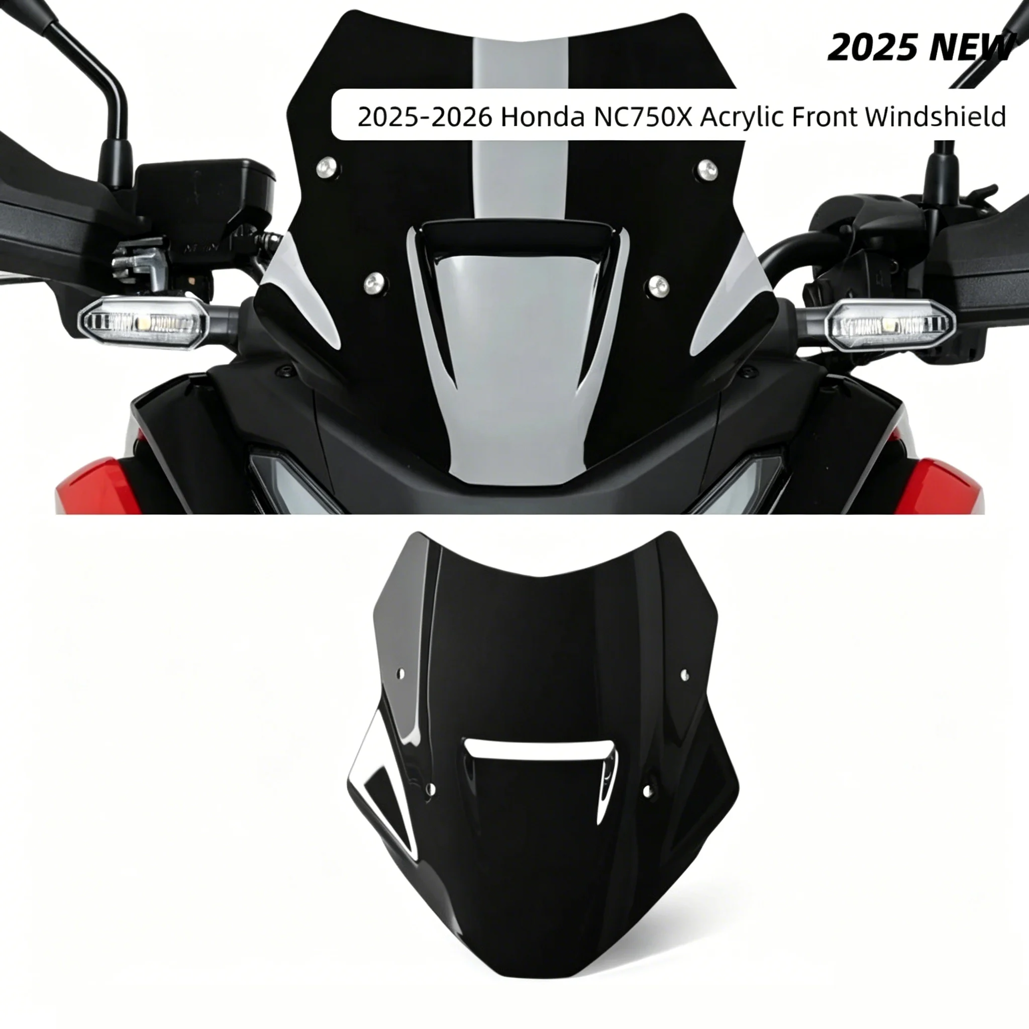 NC750X 2025 2026 New Motorcycle Windshield Windscreen For HONDA NC750X NC 750X NC 750 X Wind Deflector Visor Wind Shield Parts
NC750X 2025 2026 New Motorcycle Windshield Windscreen For HONDA NC750X NC 750X NC 750 X Wind Deflector Visor Wind Shield Parts