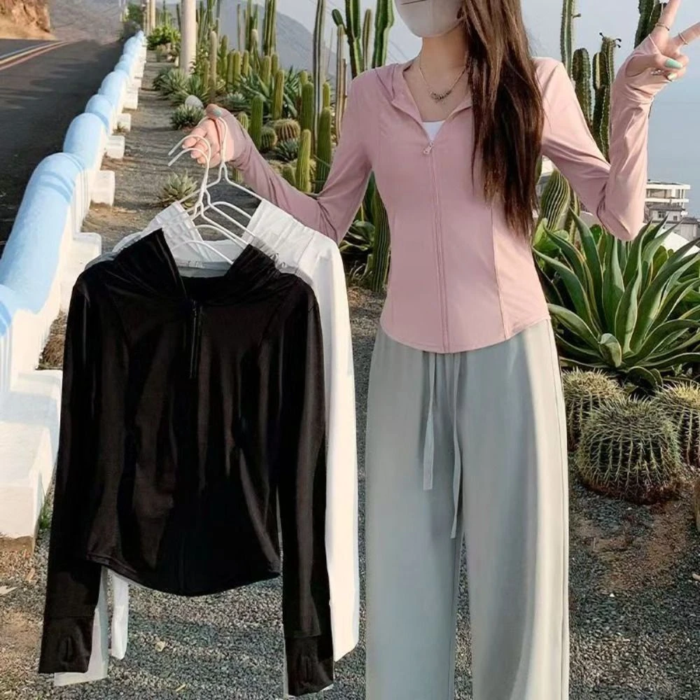 Anti UV Summer Sunscreen Hoodie Shirt Solid Color Quick Dry Jacket Women Long Sleeve Breathable Sun Protection Sweatshirt
Anti UV Summer Sunscreen Hoodie Shirt Solid Color Quick Dry Jacket Women Long Sleeve Breathable Sun Protection Sweatshirt