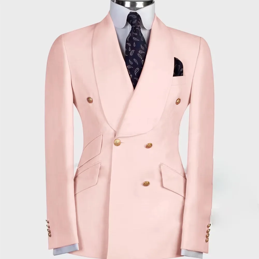 Men's Jacket Suits Fashion Double Breasted Shawl Lapel Slim Fit 1 Piece Blazer High Quality Skinny Wedding Formal Travel Coat
Men's Jacket Suits Fashion Double Breasted Shawl Lapel Slim Fit 1 Piece Blazer High Quality Skinny Wedding Formal Travel Coat
